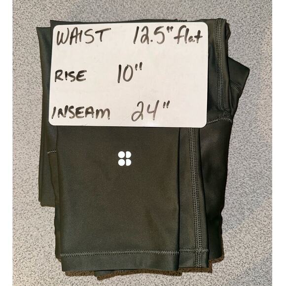 Sweaty Betty | Small | 7/8 Length Leggings High shine Army Green activewear - Picture 5 of 6